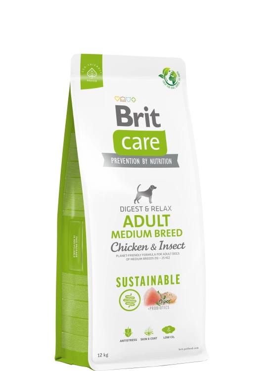Brit Care Dog Sustainable Adult Medium Chicken&Insect 12kg
