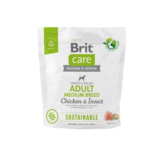 Brit Care Dog Sustainable Adult Medium Chicken&Insect 1kg