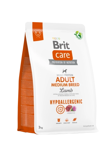 Brit Care Dog Hypoallergenic Adult Medium Lamb 3kg