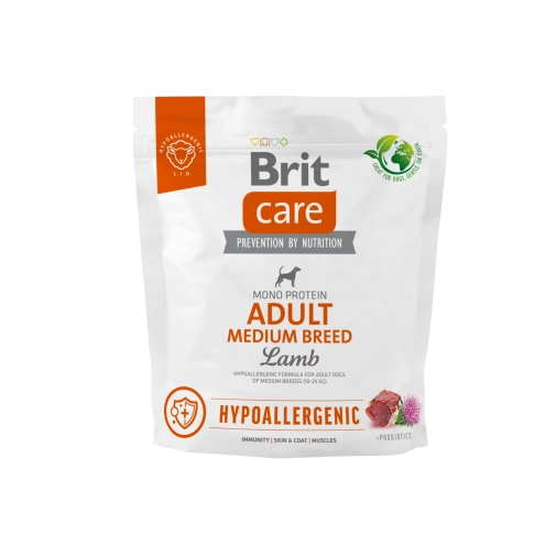Brit Care Dog Hypoallergenic Adult Medium Lamb 1kg