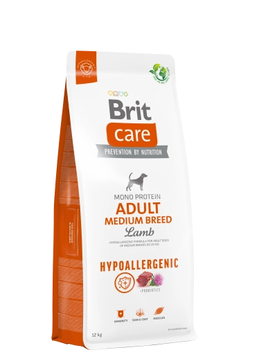 Brit Care Dog Hypoallergenic Adult Medium Lamb 12kg