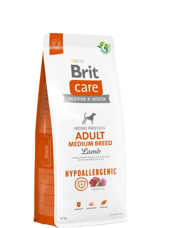 Brit Care Dog Hypoallergenic Adult Medium Lamb 12kg