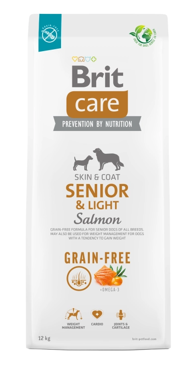 Brit Care Dog Grain Free Senior Light Salmon 12kg