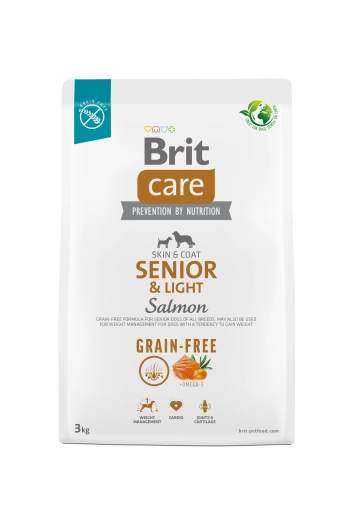 Brit Care Dog Grain Free Senior Light Salmon 3kg
