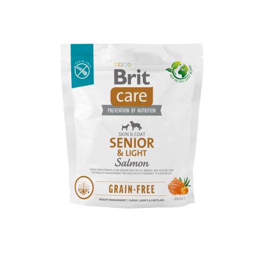 Brit Care Dog Grain Free Senior Light Salmon 1kg