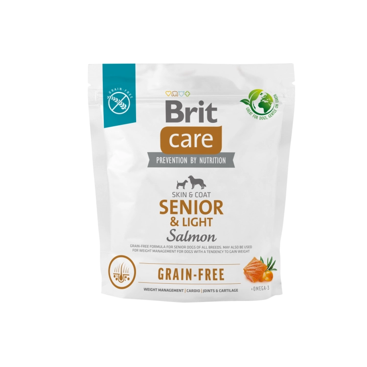 Brit Care Dog Grain Free Senior Light Salmon 1kg