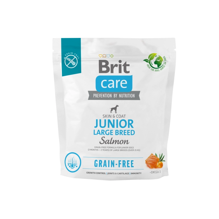 Brit Care Dog Grain Free Junior Large Salmon 1kg