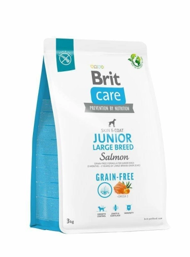 Brit Care Dog Grain Free Junior Large Salmon 3kg