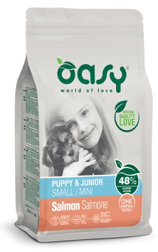 Oasy One Protein Mini Puppy And Junior Łosoś 800g