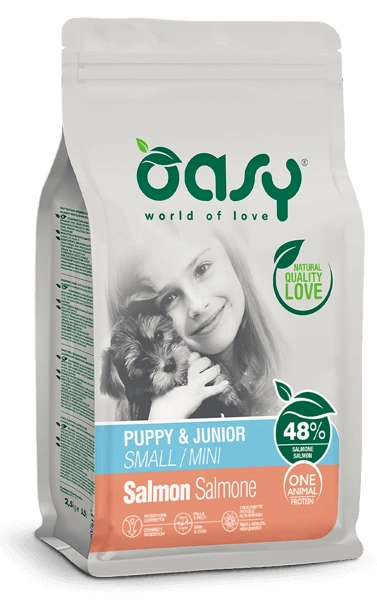 Oasy One Protein Mini Puppy And Junior Łosoś 800g