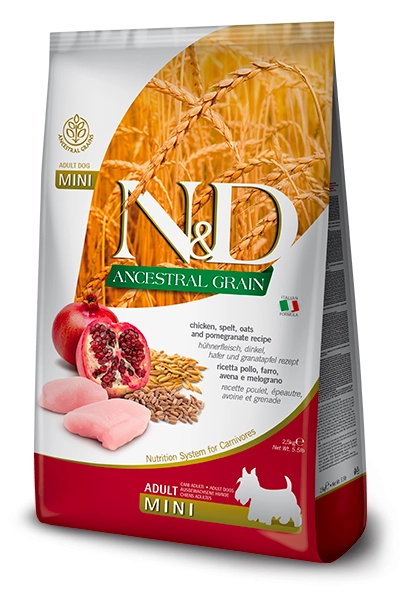 N&D Ancestral Grain Chicken Pomegranate Adult Mini 800g