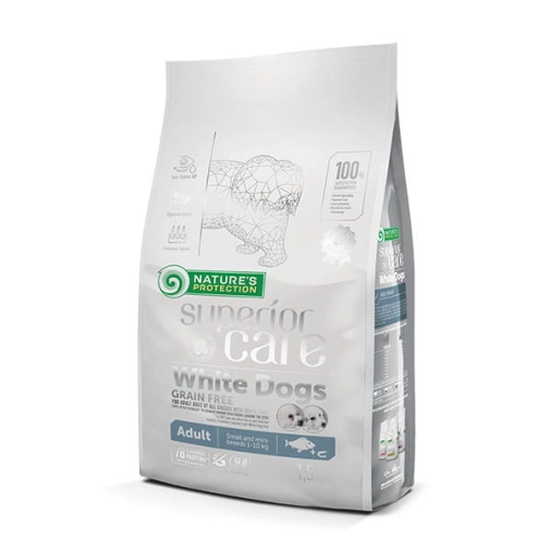 Nature's Protection Superior Care White Dogs Adult Ryba  1,5kg