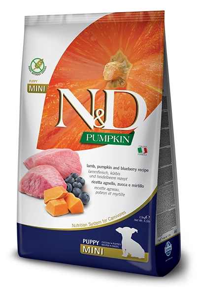 N&D Grain Free Pumpkin Lamb With Blueberry Puppy Mini 800g