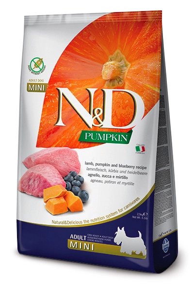 N&D Grain Free Pumpkin Lamb With Blueberry Adult Mini 2,5kg