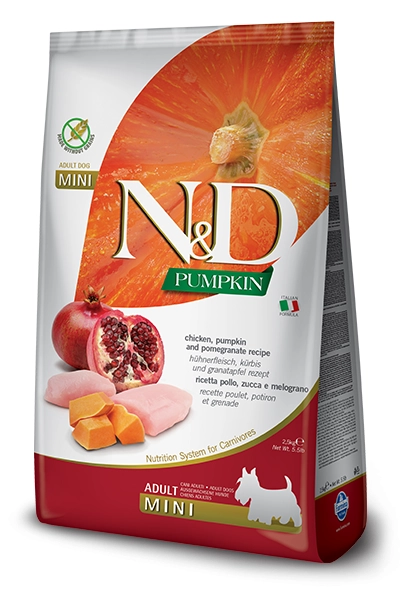 N&D Grain Free Pumpkin Chicken With Pomegranate Adult Mini 800g