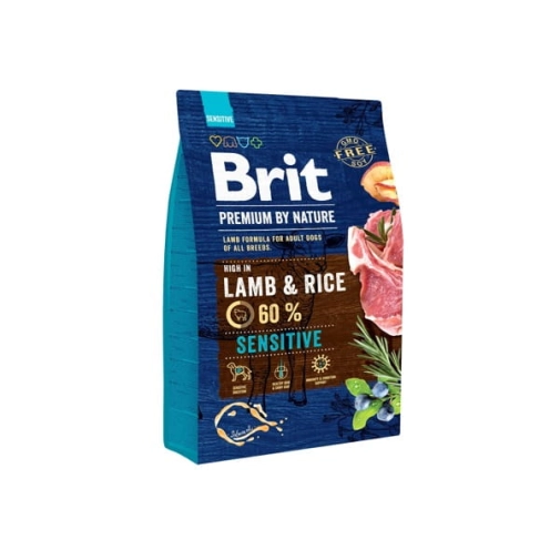 Karma Dla Psa Brit Premium By Nature Sensitive Lamb&Rice 3kg