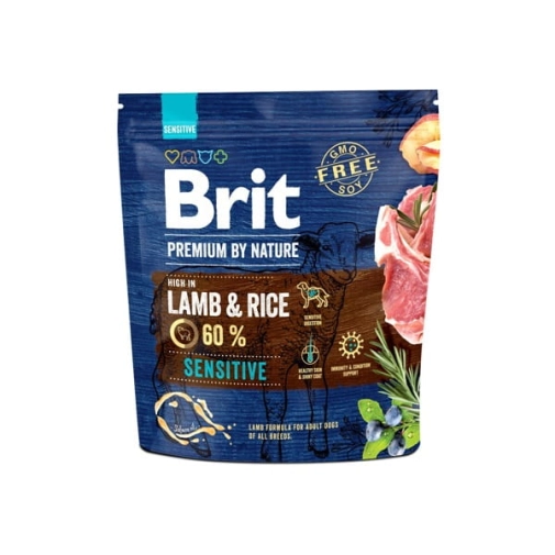 Karma Dla Psa Brit Premium by Nature Sensitive Lamb 1kg