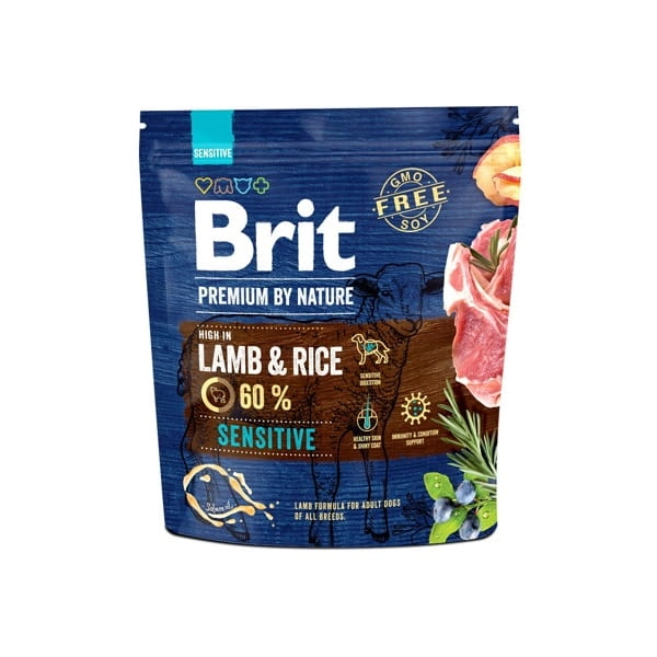 Karma Dla Psa Brit Premium by Nature Sensitive Lamb 1kg