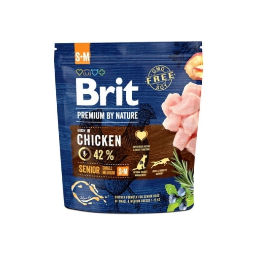 Karma Dla Psa Brit Premium by Nature Senior Small Medium 1kg