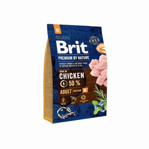 Karma Dla Psa Brit Premium by Nature Adult Medium 3kg
