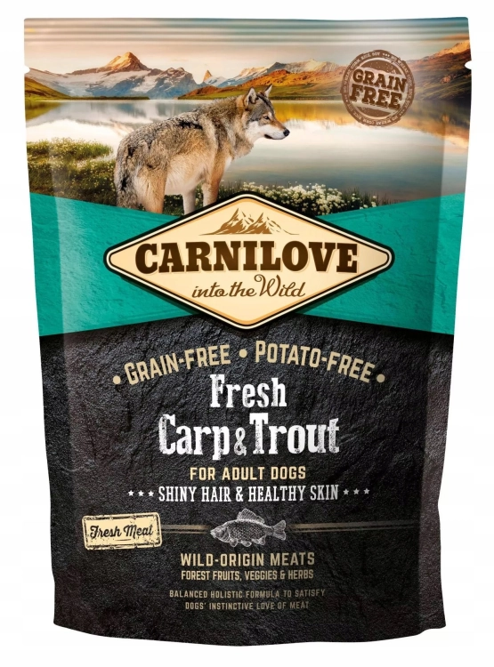 Karma dla psa Carnilove Świeży Karp Z Pstrągiem 1,5kg
