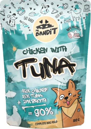Mr. Bandit Saszetka Dla Psa Kurczak Z Tuńczykiem 180g