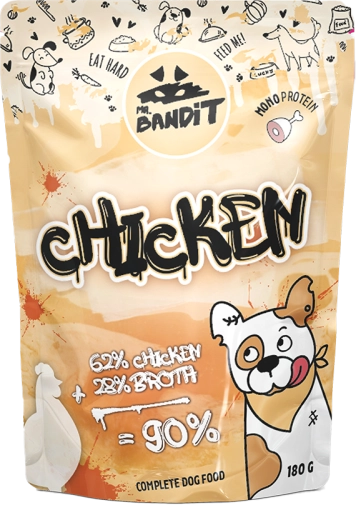 Mr. Bandit Saszetka Dla Psa Z Kurczakiem 180g