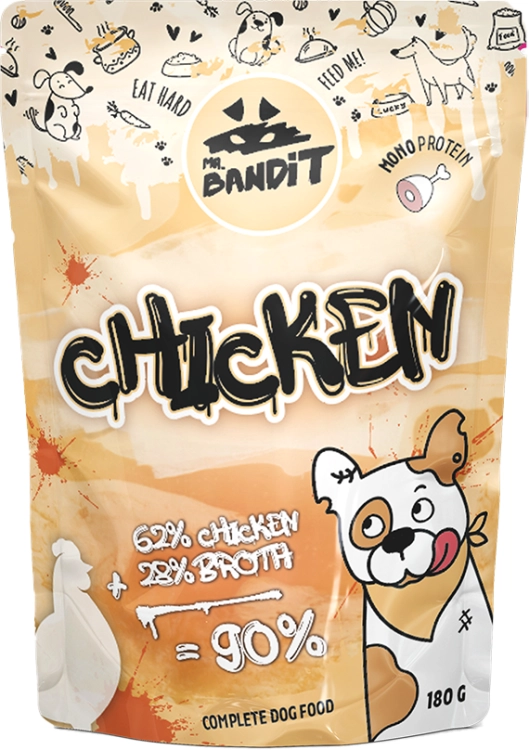 Mr. Bandit Saszetka Dla Psa Z Kurczakiem 180g
