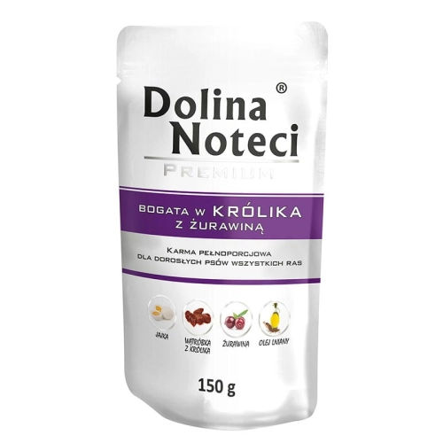 Dolina Noteci Premium Saszetka Królik Z Żurawiną 150g