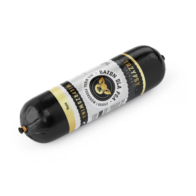 Baton Trzypsy Deluxe Z Wieprzowiną 900g