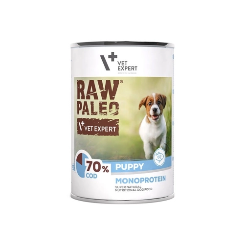 Raw Paleo Dla Psa Puppy Z Dorszem Puszka 400g