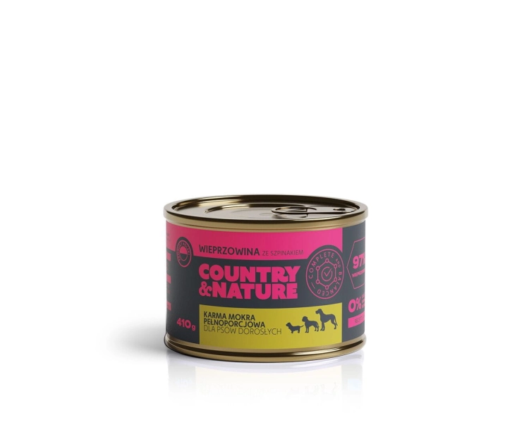 Country&Nature Wieprzowina Ze Szpinakiem 410g