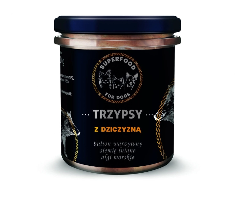 Trzypsy Z Dziczyzną 300g