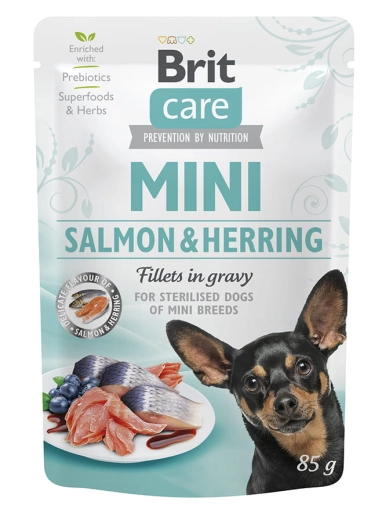 Brit Care Mini Adult Łosoś I Śledź 85g Saszetka