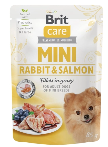 Brit Care Mini Adult Królik I Łosoś 85g Saszetka