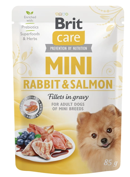 Brit Care Mini Adult Królik I Łosoś 85g Saszetka