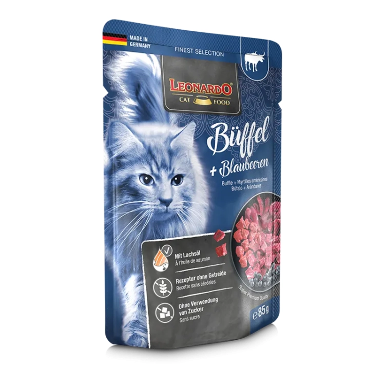 Leonardo Finest Selection Bawół Z Jagodami Saszetka 85g