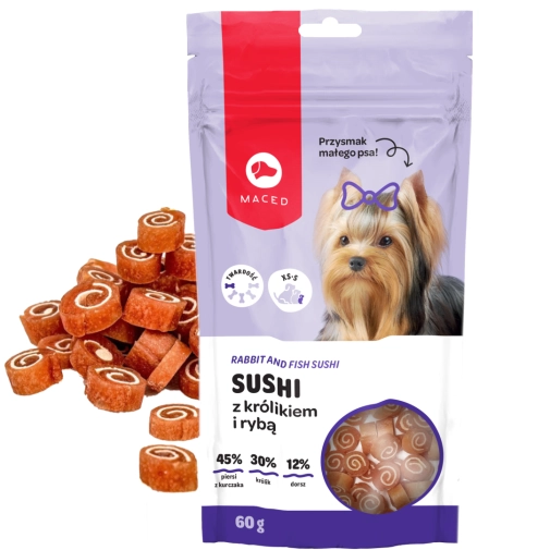 Maced Przysmak Dla psa Sushi Królik Z Rybą 60g