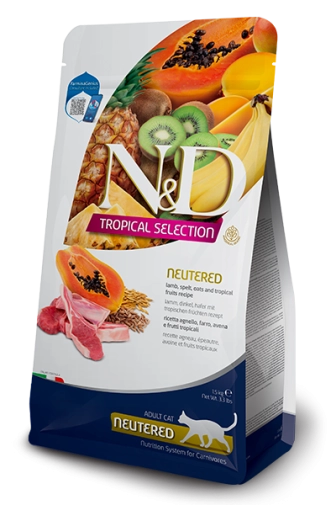 N&D Tropical Cat Neutered Jagnięcina 300g
