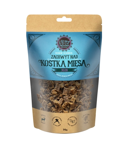 Zachwyt Nad Kostką Mięsa Z Jelenia 70g
