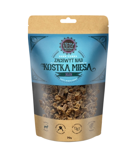 Zachwyt Nad Kostką Mięsa Z Jelenia 70g