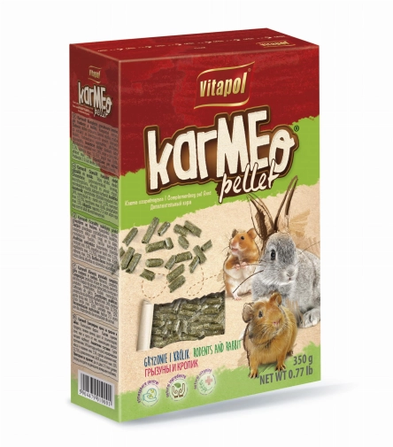 Karmeo Pellet Karma Pełnoporcjowa Granulat Dla Gryzoni I Królika 350g