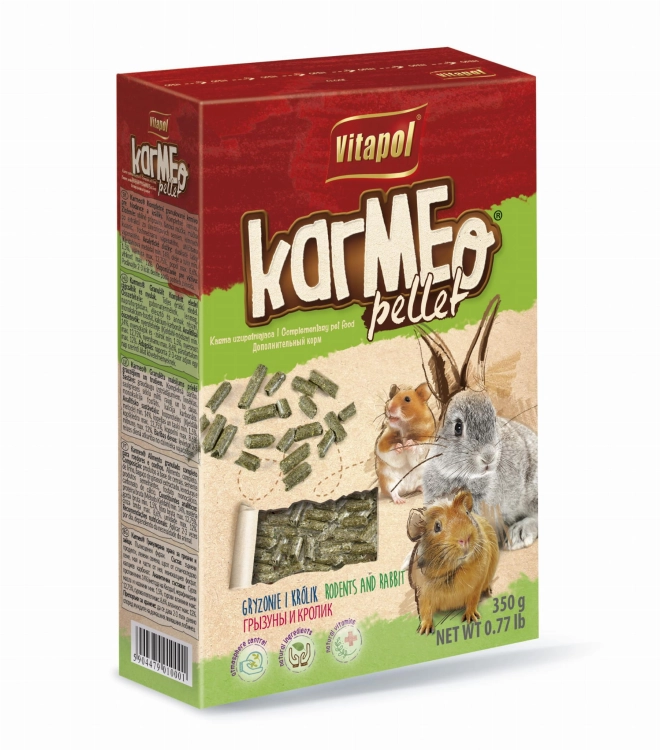 Karmeo Pellet Karma Pełnoporcjowa Granulat Dla Gryzoni I Królika 350g