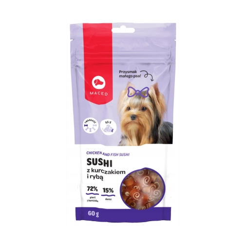 Maced Przysmak Dla Psa Sushi Kurczak Z Rybą 60g