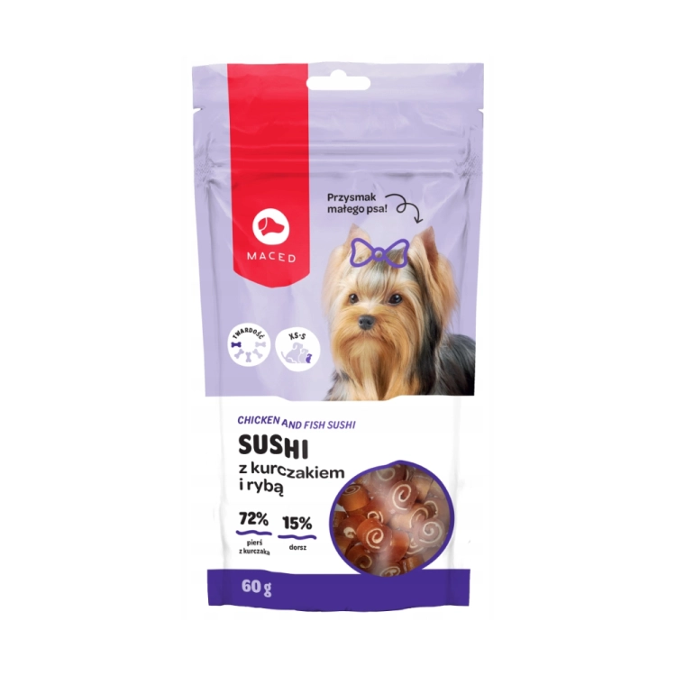 Maced Przysmak Dla Psa Sushi Kurczak Z Rybą 60g
