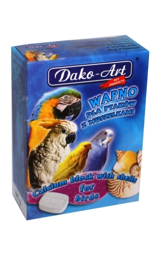 Dako-art Wapno Dla Ptaków Muszle Duża Kostka  110g