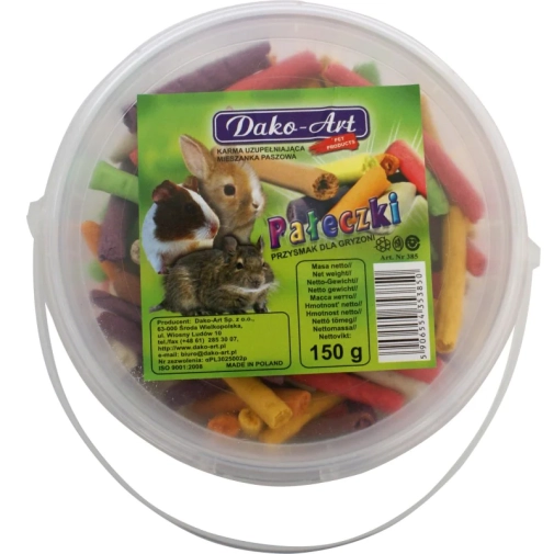 Dako-art Pałeczki Dla Gryzoni 150g