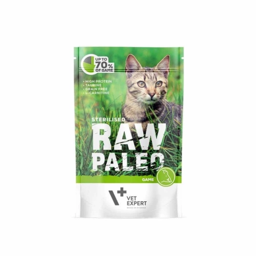 Raw Paleo Dla Kota Sterilised Dziczyzna 100g