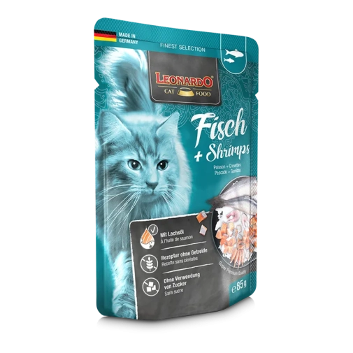 Leonardo Finest Selection Ryby Z Krewetkami Saszetka 85g