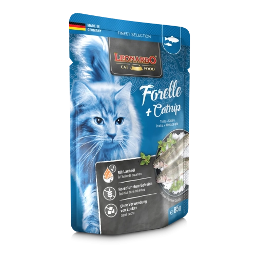 Leonardo Finest Selection Pstrąg Z Kocimiętką Saszetka 85g
